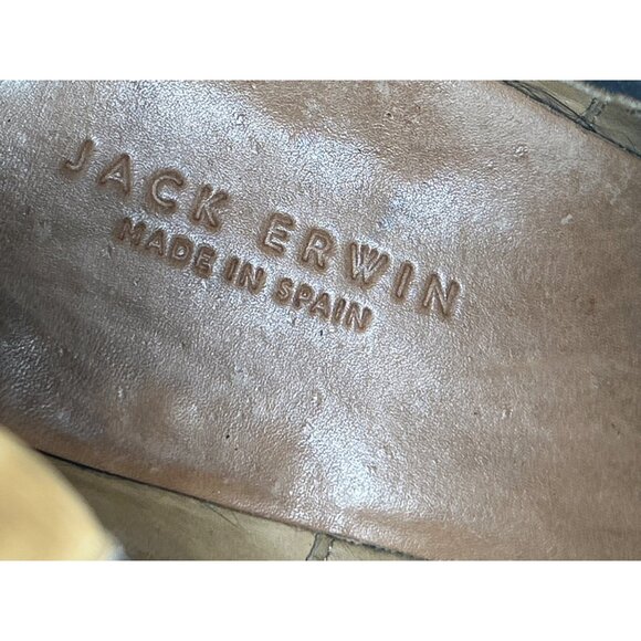 US11 Jack Erwin Mens Brown Leather Pointed Toe Pull On Chelsea Boots main image 10